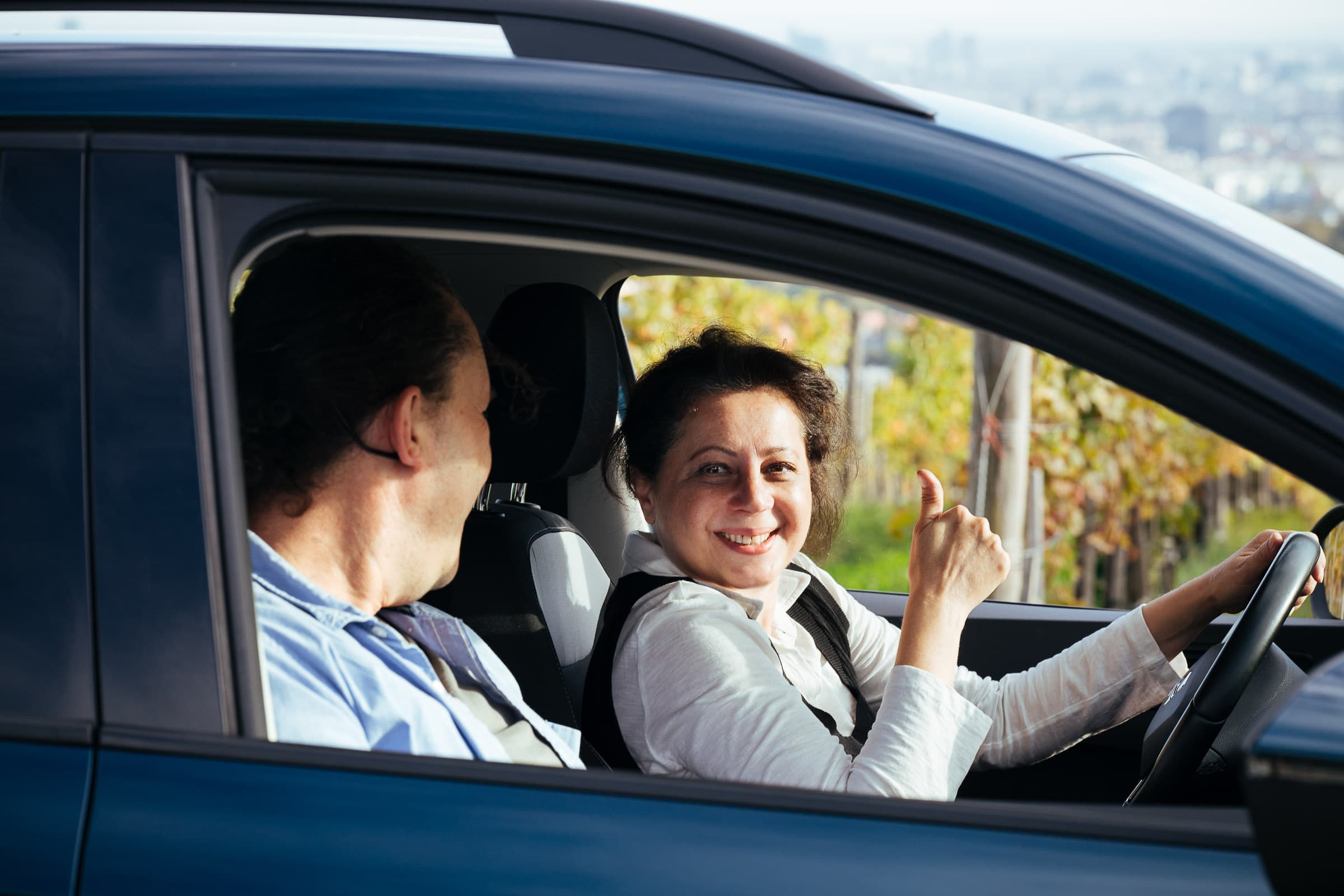FahranfängerIn im Auto